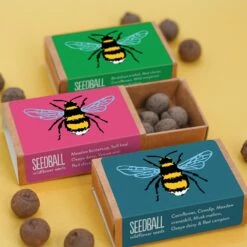 Seedballs Bee Matchboxes 14 Seedballs Bee Matchboxes -plant store pl2000048431 card5 lg